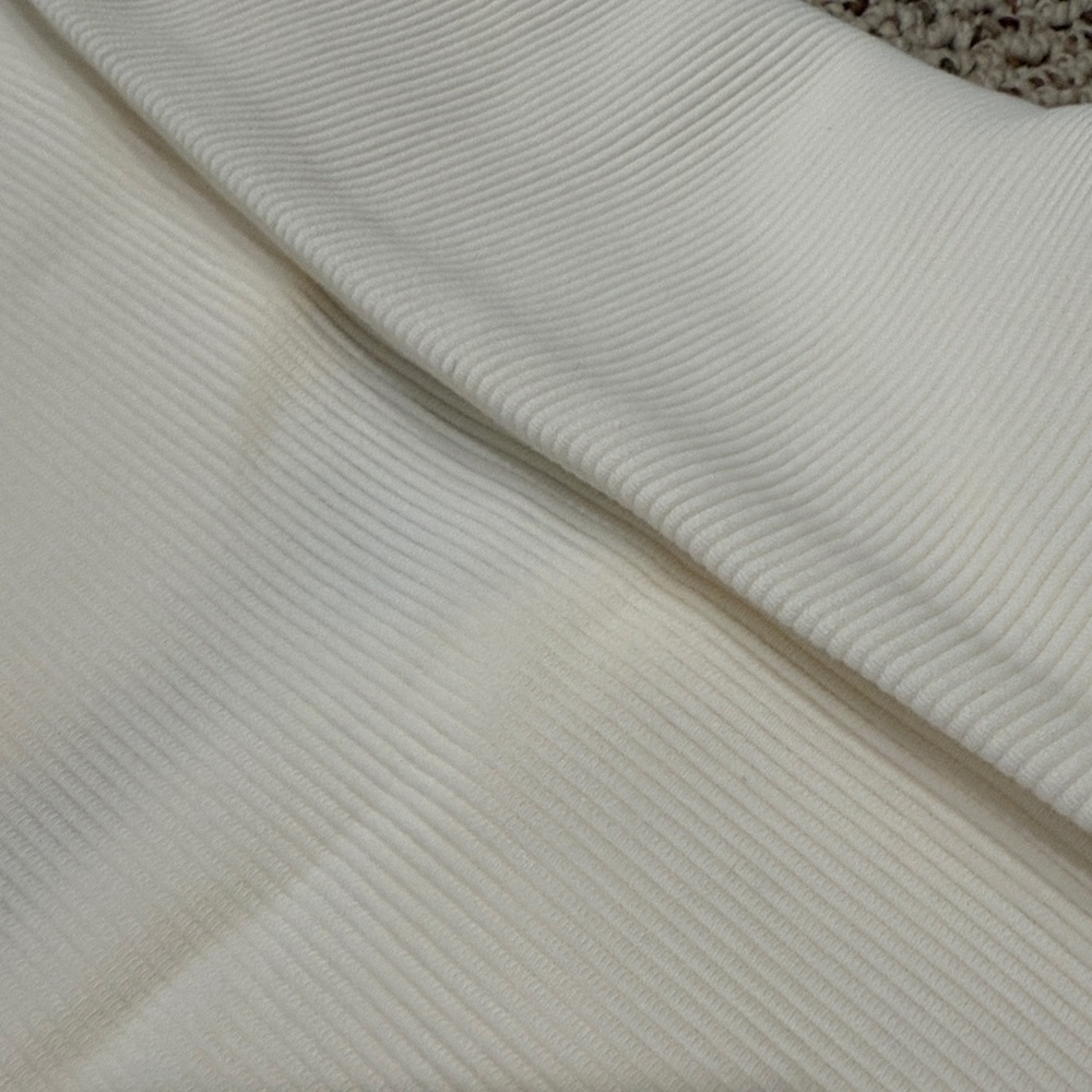 Varley Ivory Ribbed Half-Zip Top - Picture 5 of 5